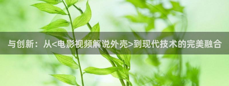 新视觉yy4808青苹果：与创新：从<电影视频解说外壳>到现代技术的完美融合