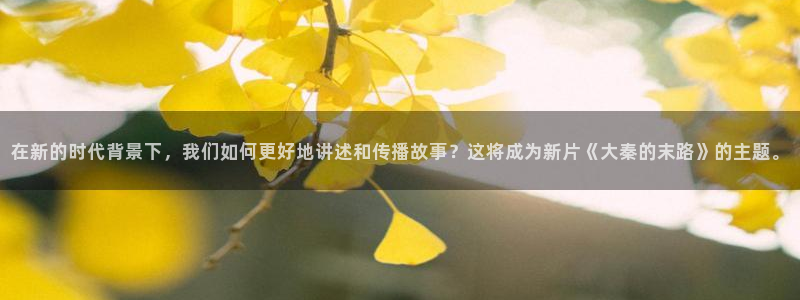 360新视觉：在新的时代背景下，我们如何更好地讲述和传播故事？这将成为新片《大秦的末路》的主题。